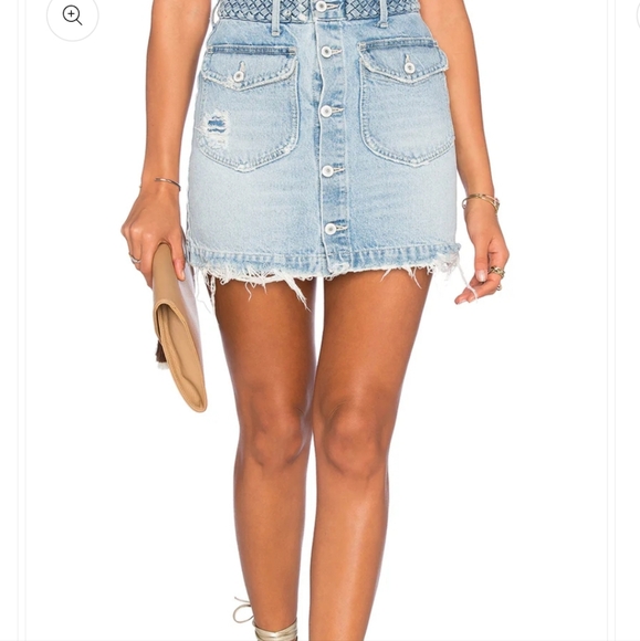 Tularosa by Revolve "Madelyn" denim miniskirt sz 28 - Picture 1 of 7